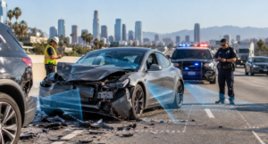 Accidente de vehículo con conducción asistida en California