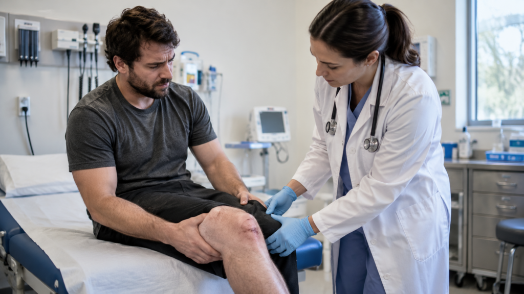 Evaluación médica después de un accidente con lesiones personales